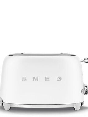 Smeg 50's Retro Style 2-Slice Toaster - Matte White - TSF01WHMUS - NIB